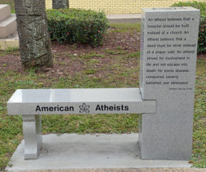 Atheists bench